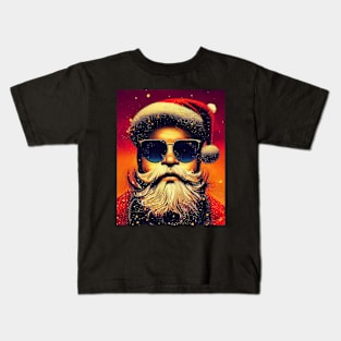 Modern Santa Claus in sunglasses. Kids T-Shirt